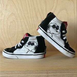 Vans Snoopy Joe Cool Zip High top shoes 7c